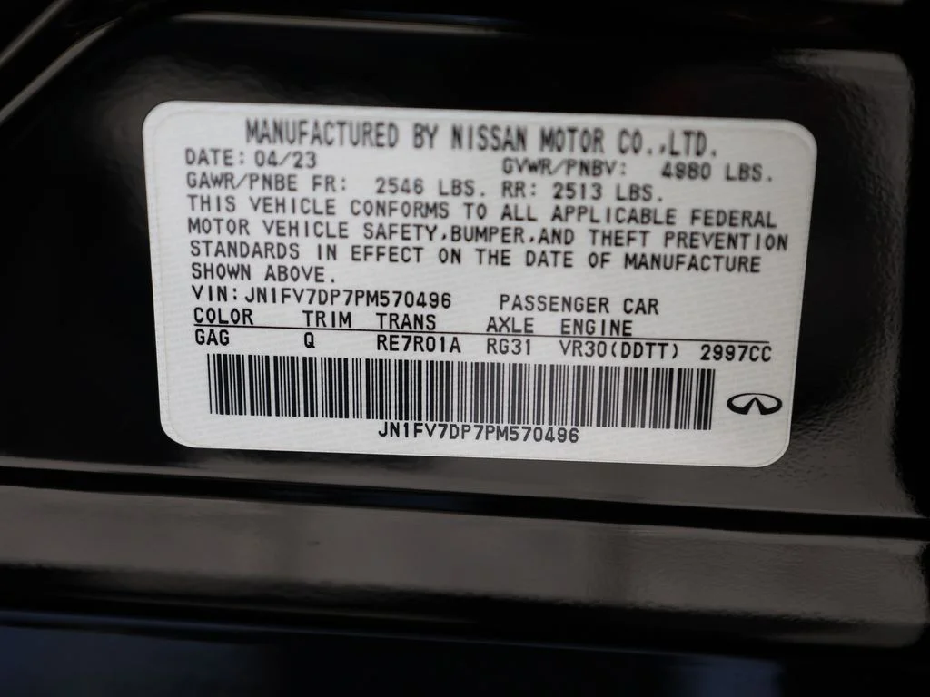 Certified Used 2023 Black INFINITI Red Sport 400 image 44