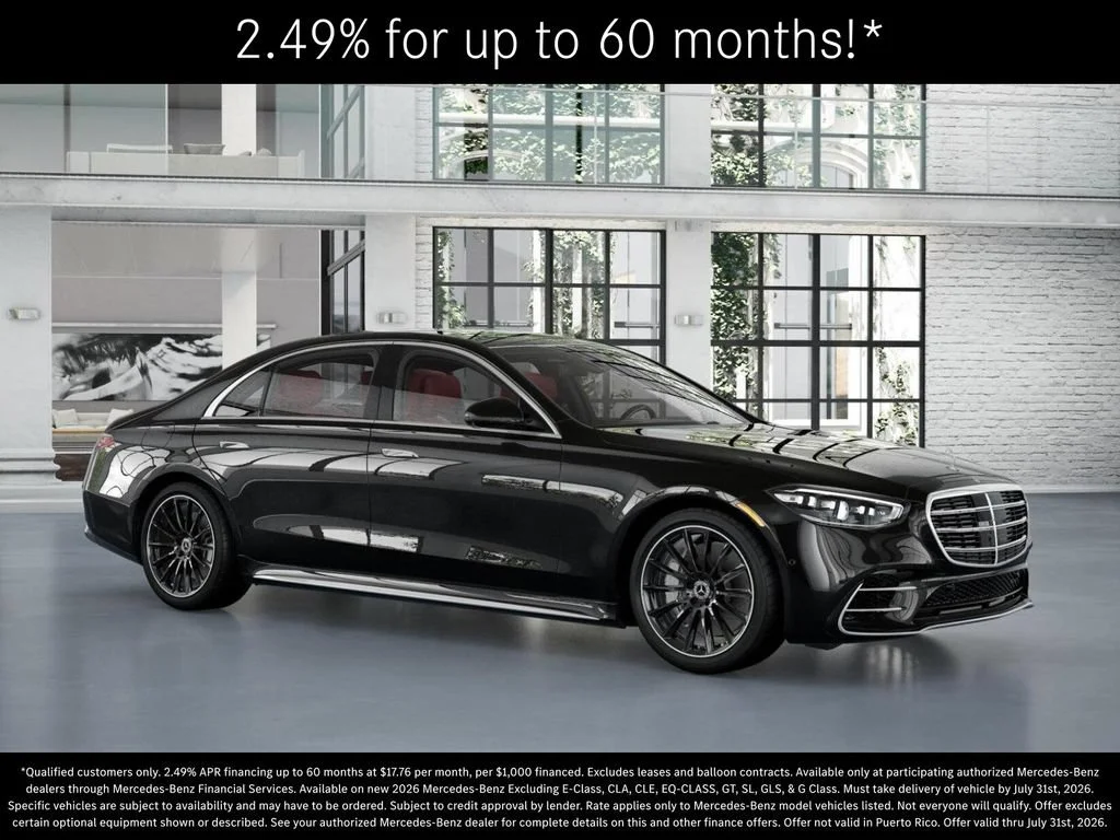 New 2026 Obsidian Black Metallic Mercedes-Benz S 580 image 54