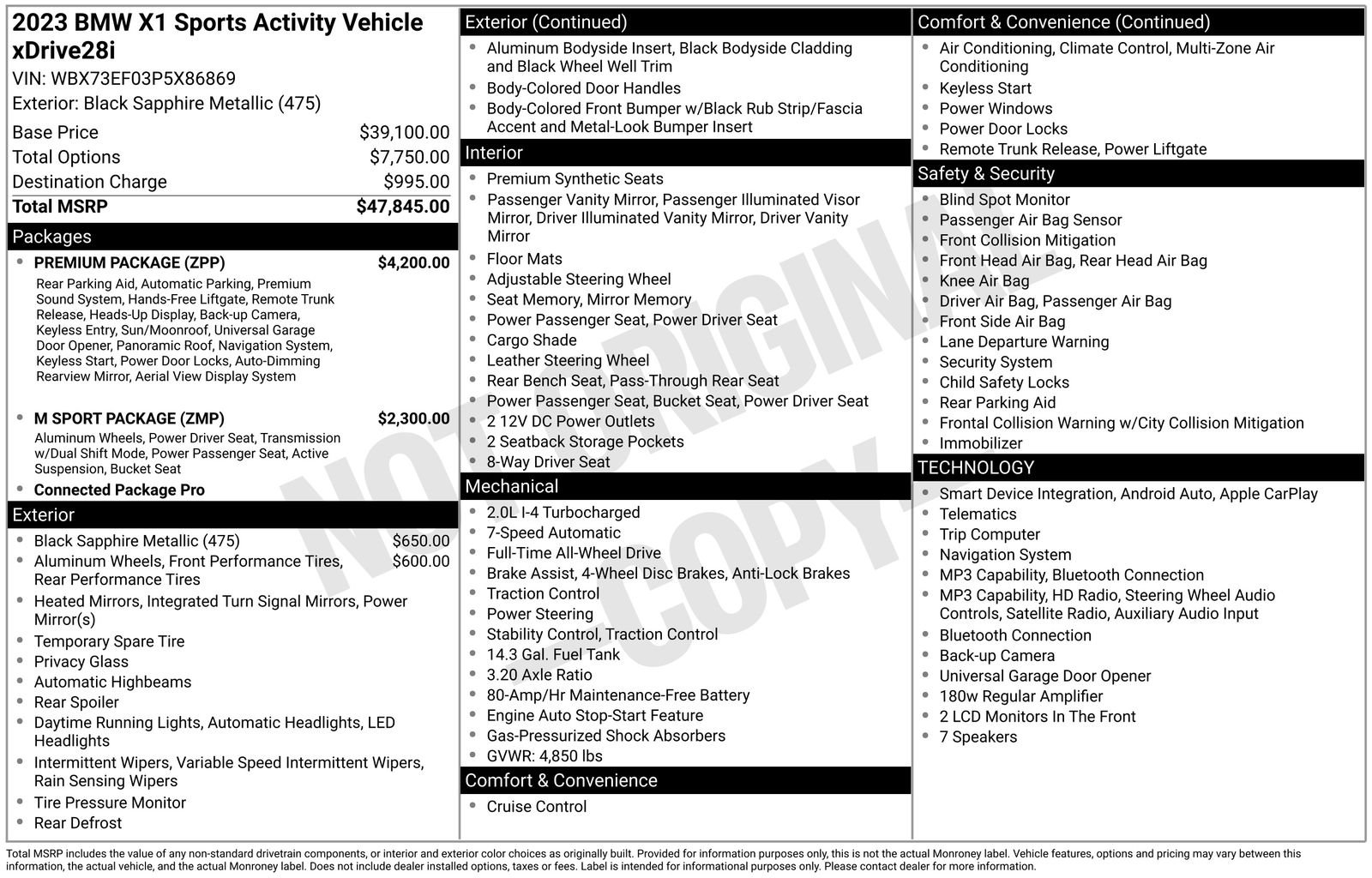 Certified Used 2023 Black Sapphire Metallic BMW xDrive28i image 2