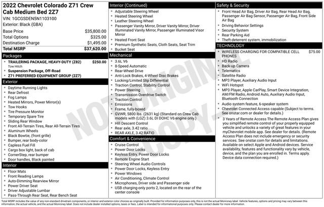 Used 2022 Black Chevrolet Z71 image 8