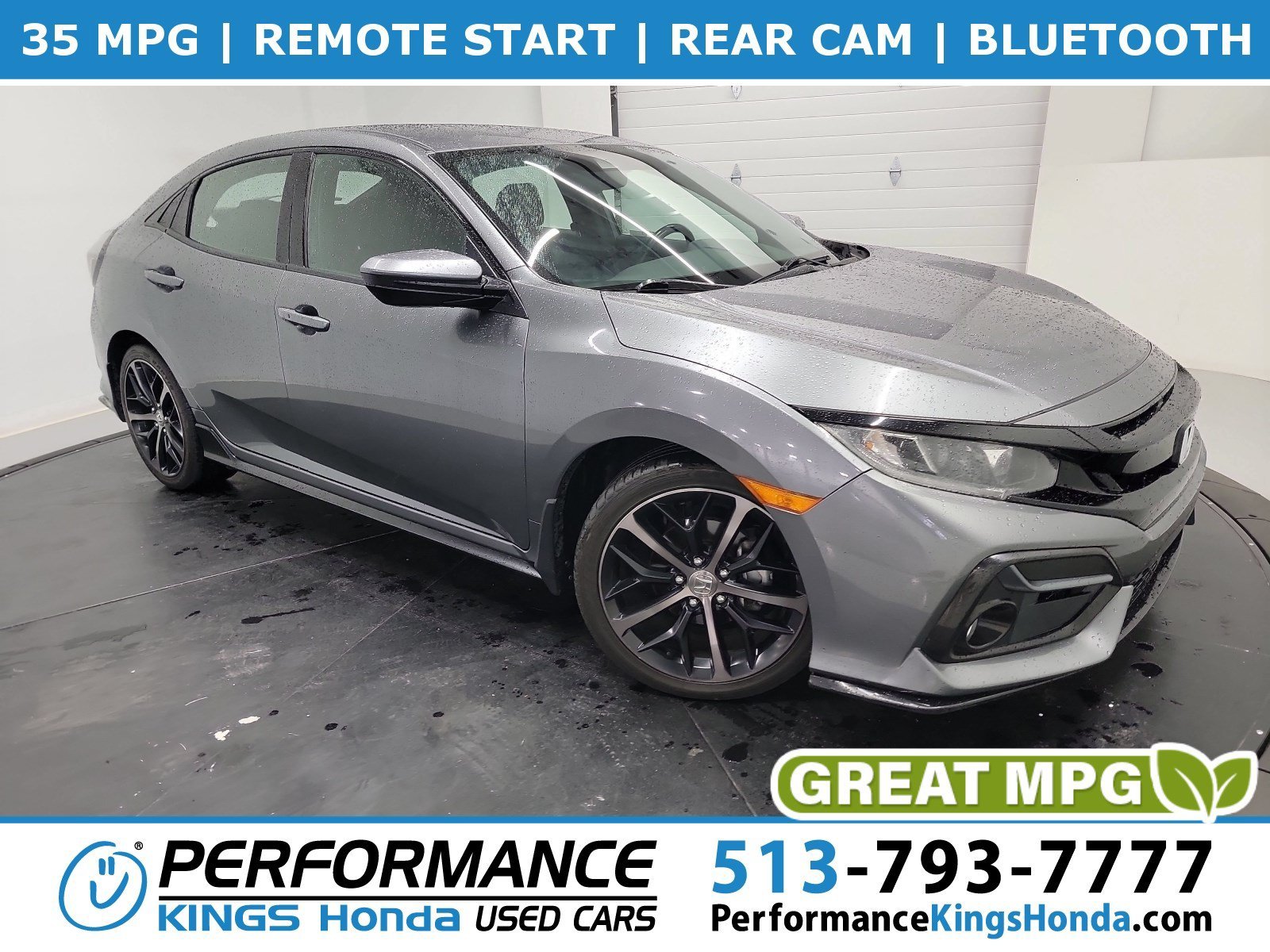 Used 2021 Modern Steel Metallic Honda Sport image 1