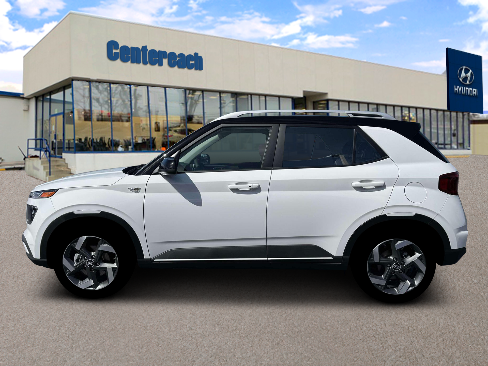 New 2026 Lunar White w/Black Roof Hyundai SEL w/Two-Tone Roof image 3
