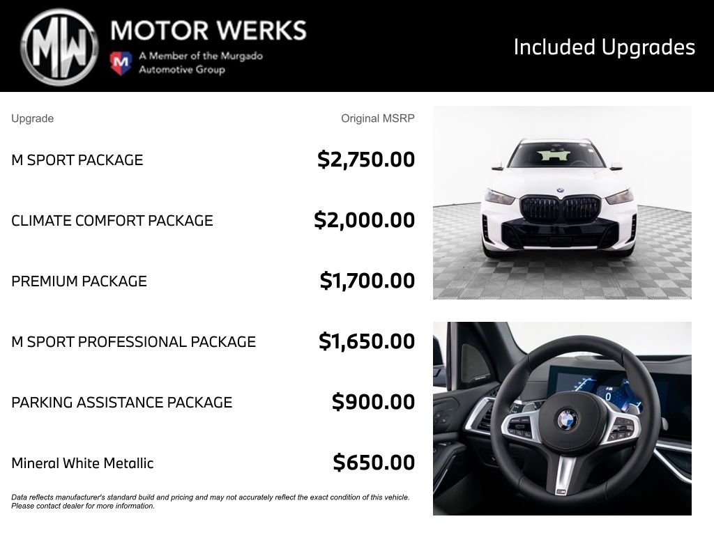 New 2026 Mineral White Metallic BMW xDrive40i image 4