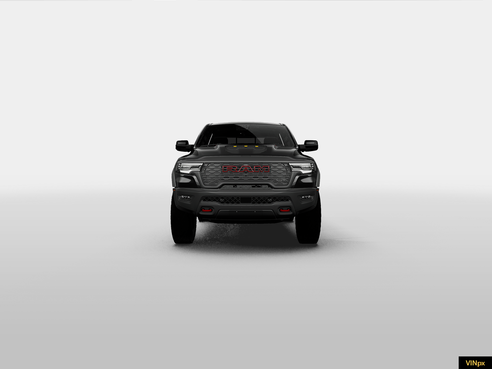New 2027 Diamond Black Crystal Pearl-Coat Exterior Paint RAM TRX image 12