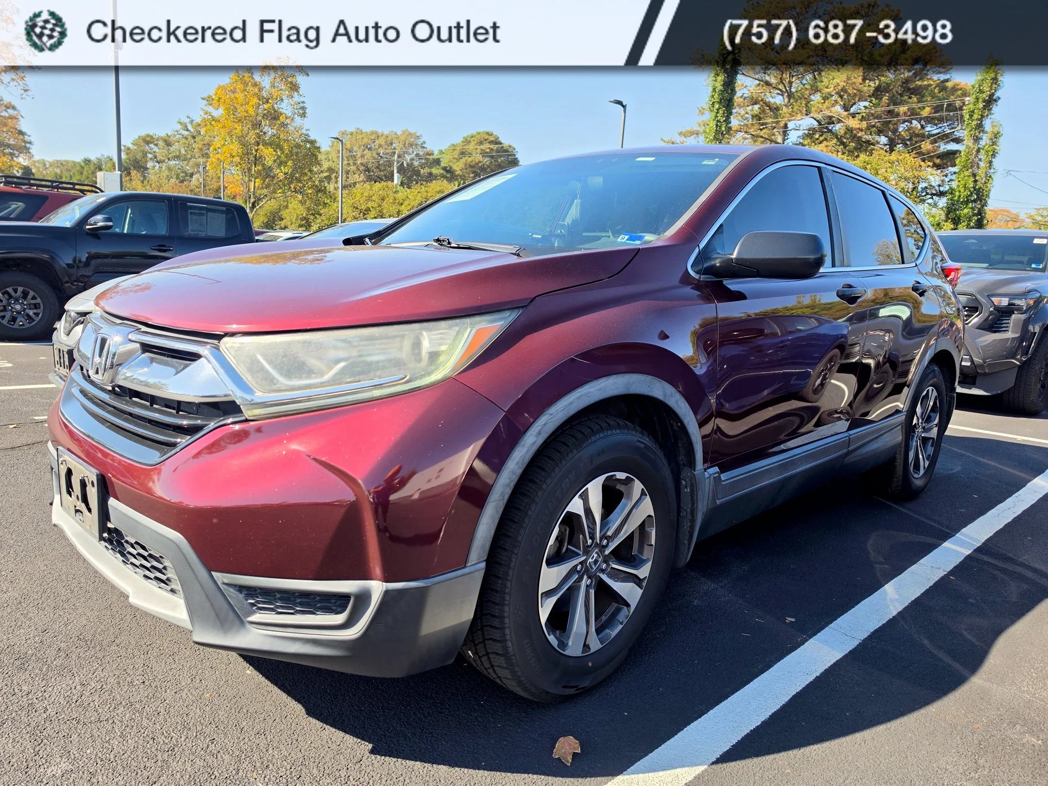 Used 2017 Basque Red Pearl II Honda LX image 1
