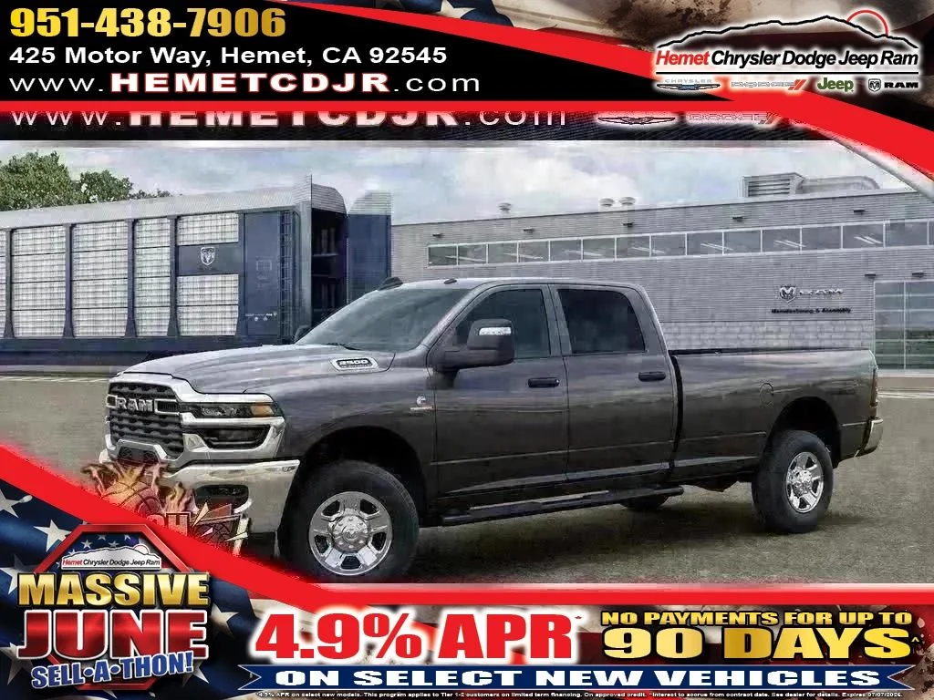 New 2026 Granite Crystal Metallic Clear-Coat Exterior Paint RAM Tradesman Crew Cab 4x4 Longbox image 1