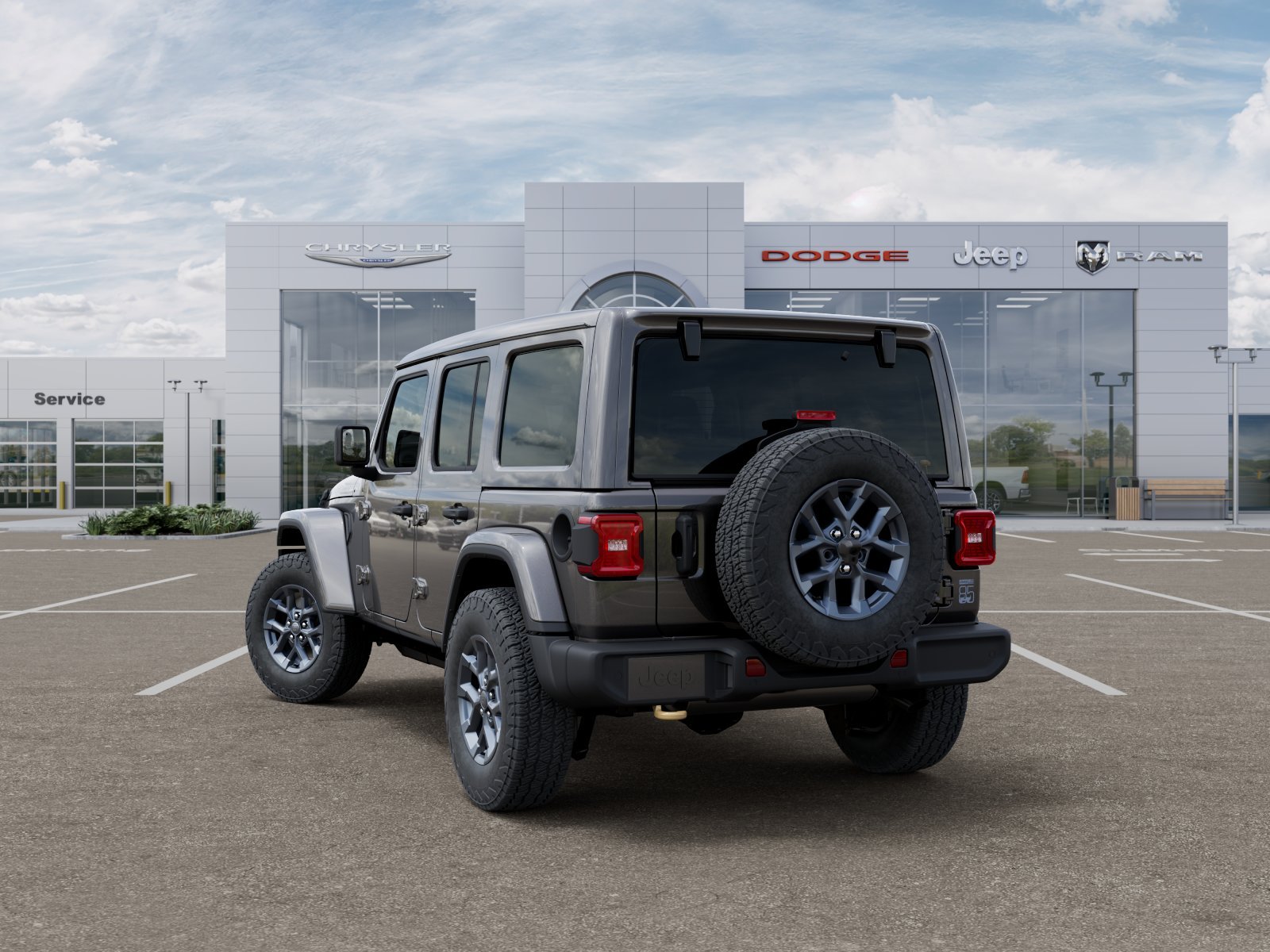New 2026 Granite Crystal Metallic Clear-Coat Exterior Paint Jeep 85th Anniversary Edition image 3