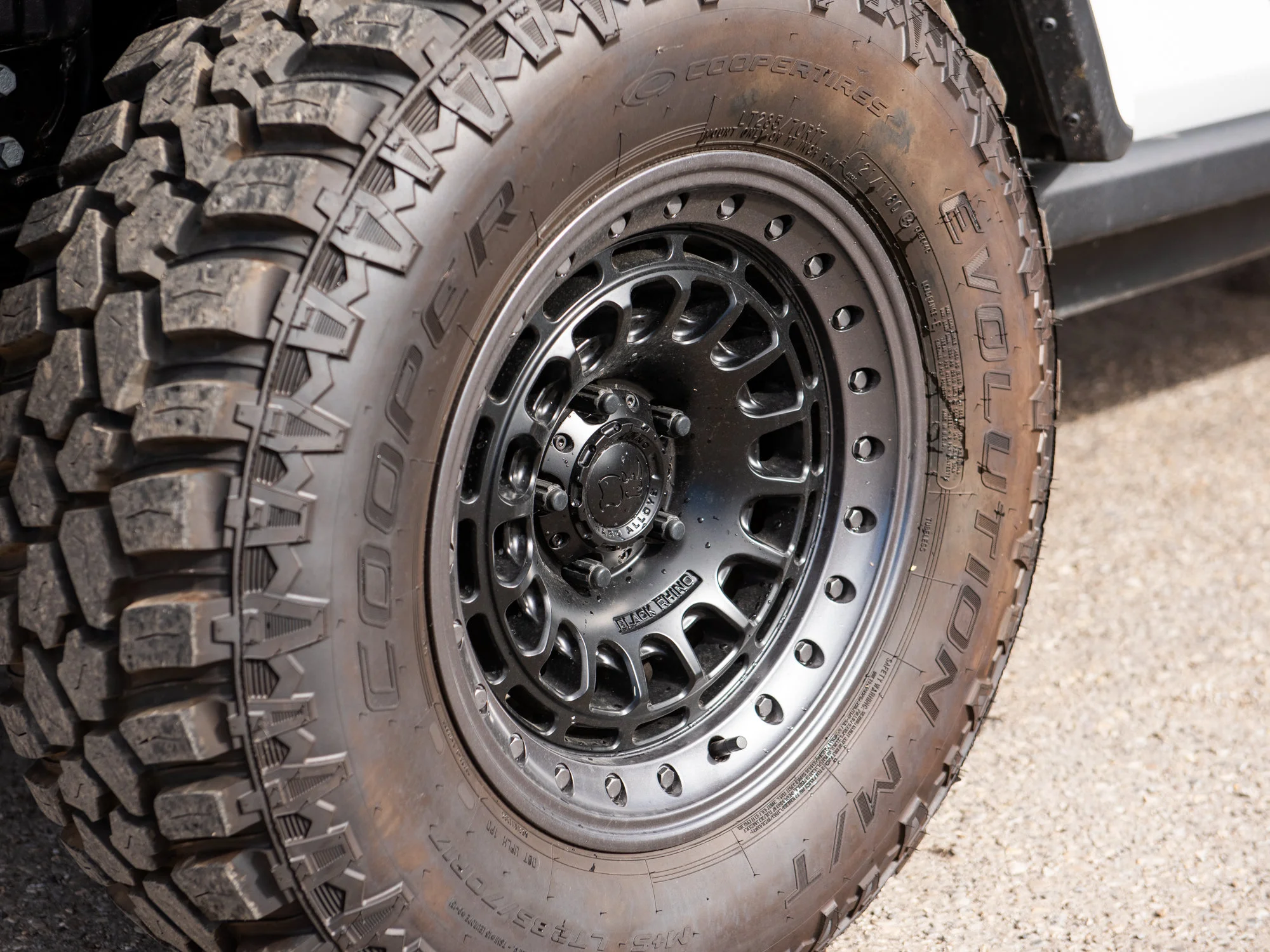 New 2026 White Jeep Willys*, Black Rhino Wheels, 33 Inch Tires image 3