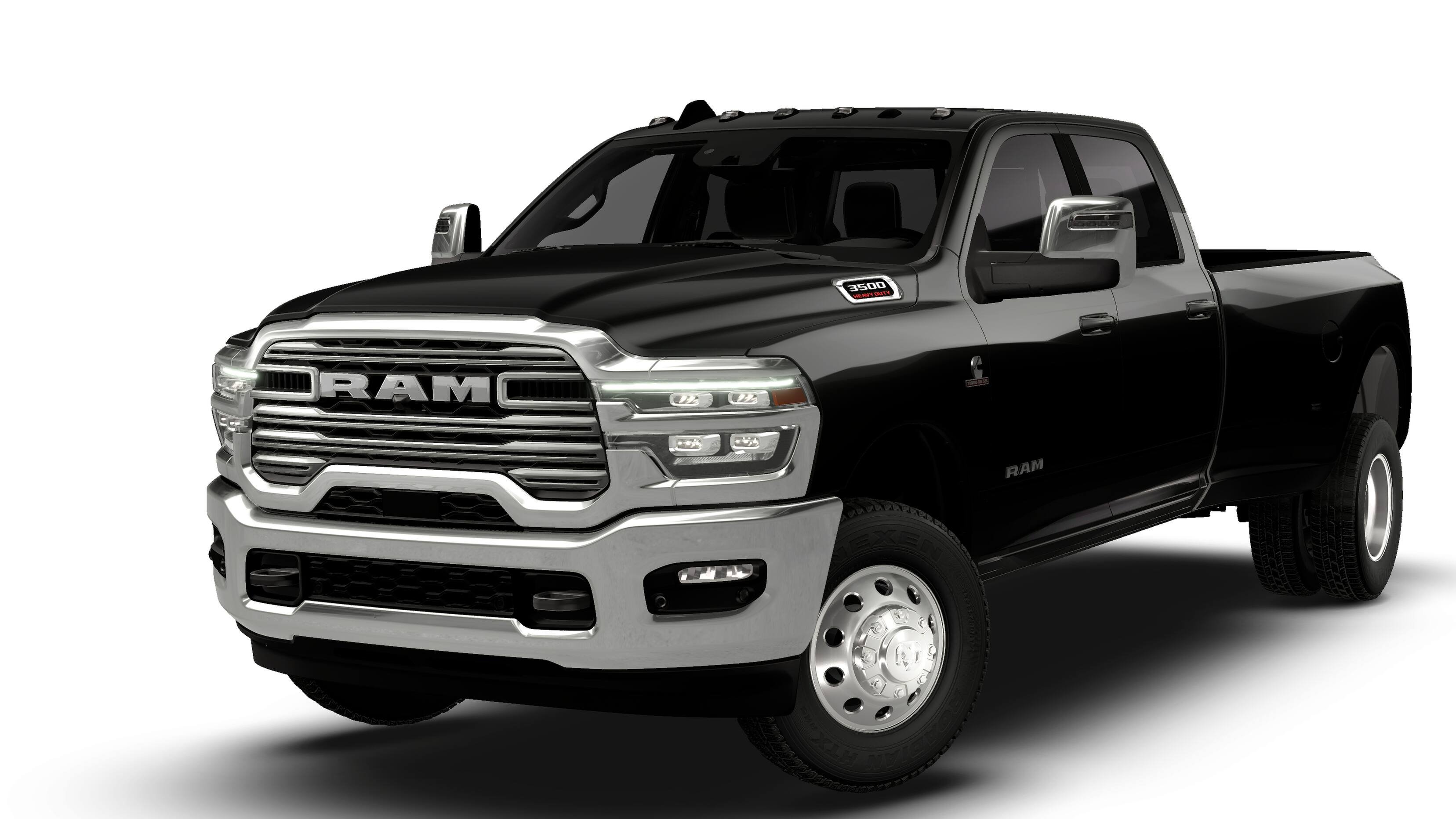 New 2027 Diamond Black Crystal Pearl-Coat Exterior Paint RAM Laramie image 13