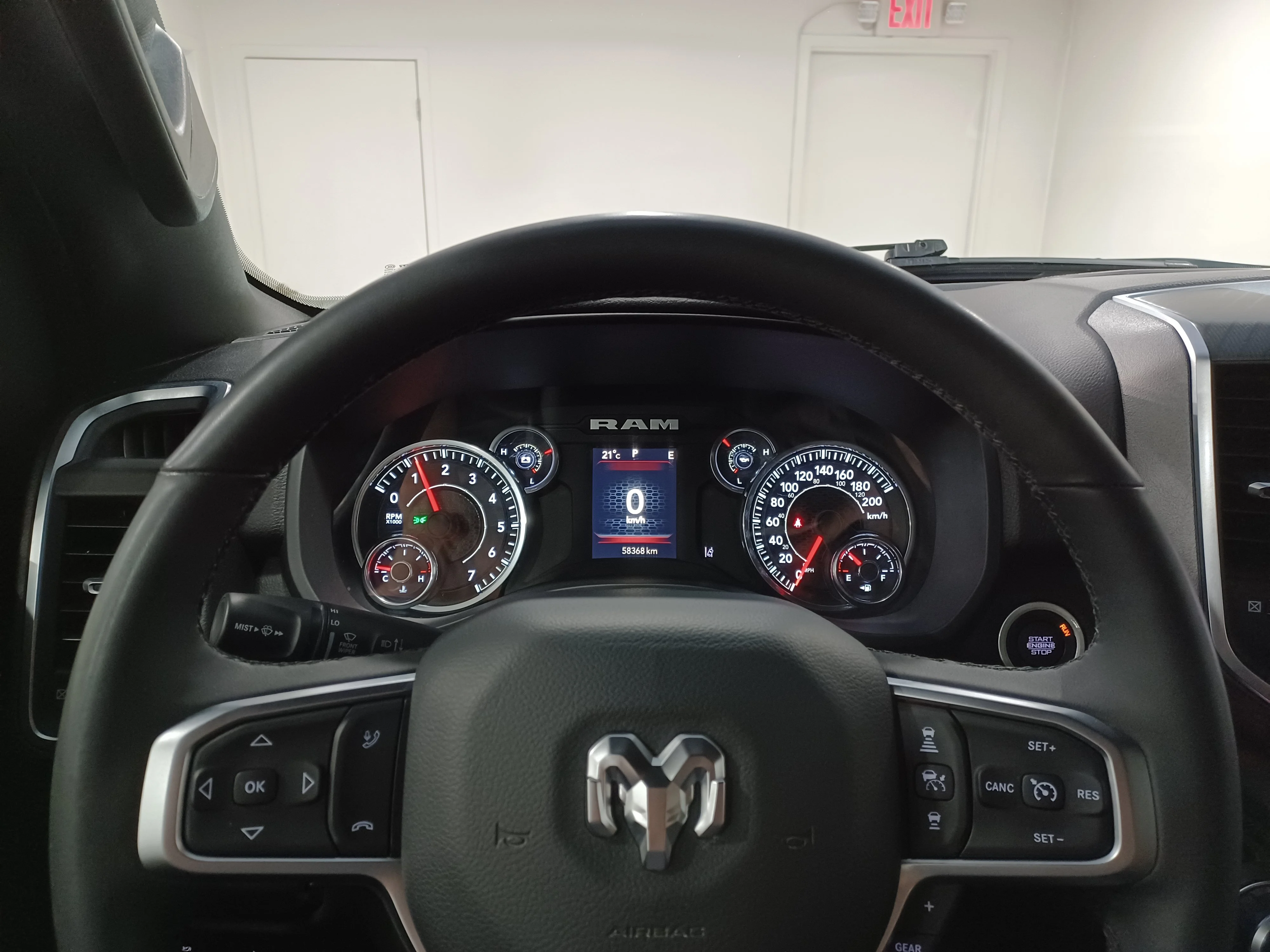 Certified Used 2025 Hydro Blue Pearl Ram Big Horn 4x4*6 Pass | Adaptive Cruise | Remote Start | Htd Seats | Htd Wheel | Lane Keep Assist image 12