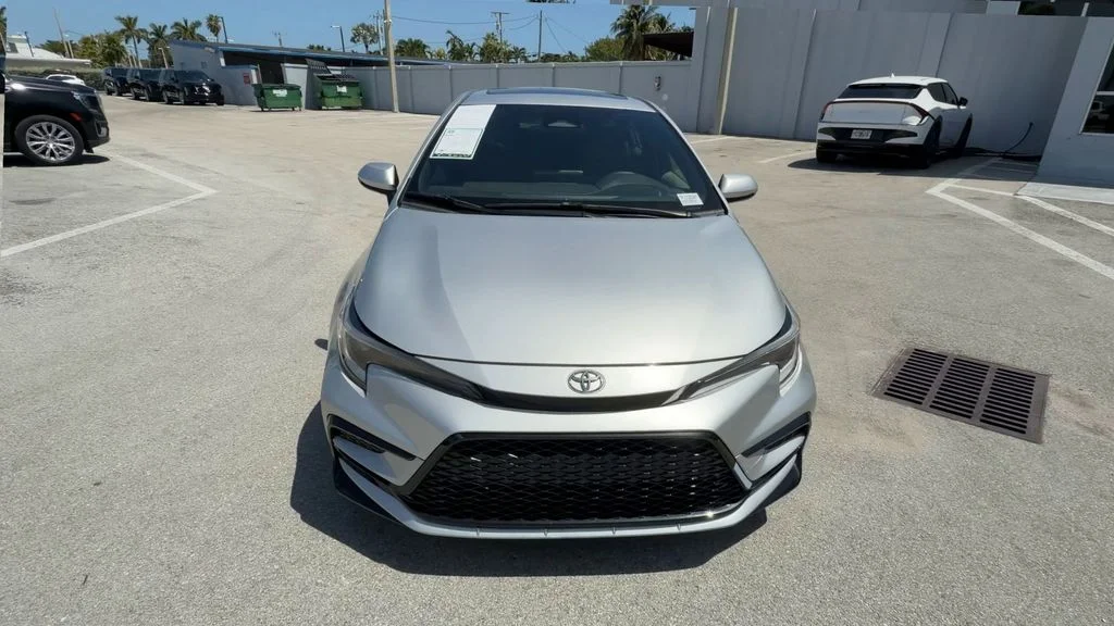 Used 2023 Classic Silver Metallic Toyota SE image 3