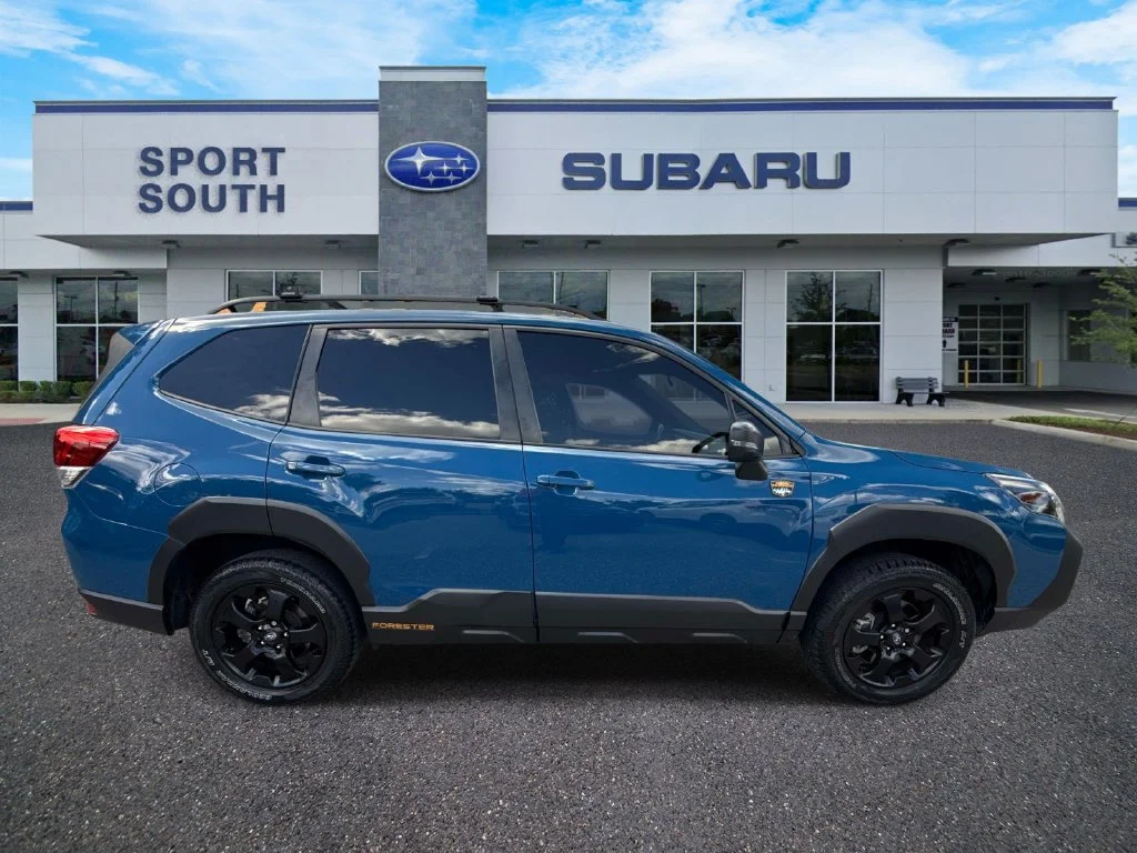 Used 2022 Blue Subaru Wilderness image 2