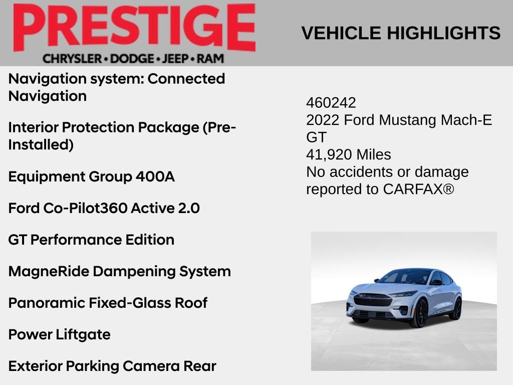 Used 2022 Ford Mustang Mach-E GT AWD with VIN 3FMTK4SX1NMA38944 for sale in Las Vegas, NV