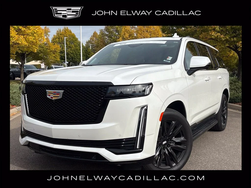 Used 2022 Crystal White Cadillac Sport Platinum image 1