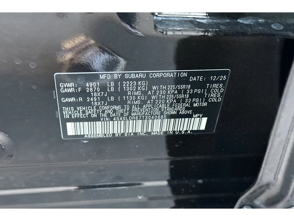 New 2026 CRYSTAL BLACK SILICA Subaru Limited image 26