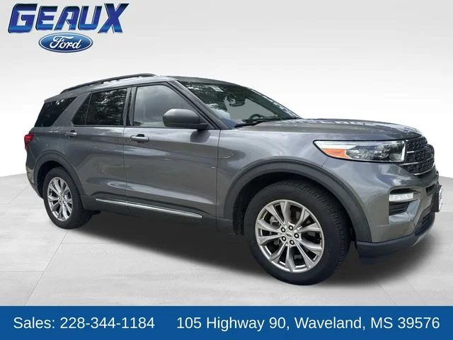 Certified Used 2021 Gray Metallic Ford XLT image 1
