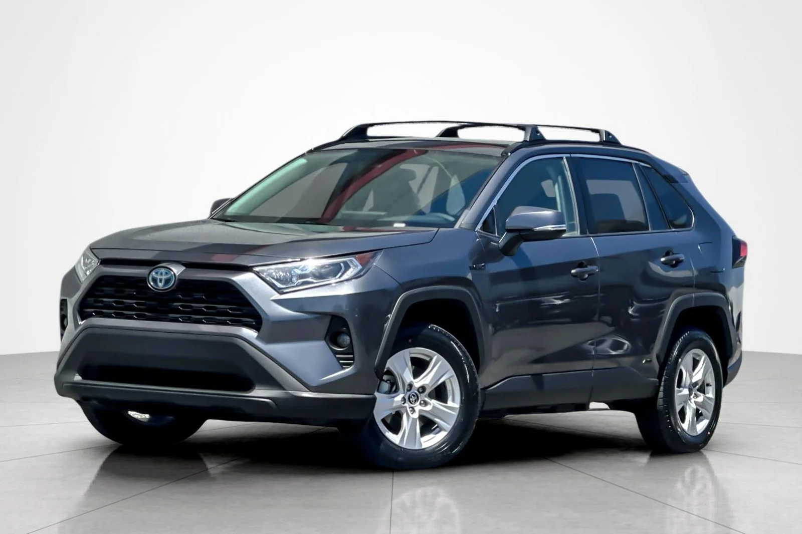 Certified Used 2021 GRAY METALLIC Toyota Hybrid XLE image 1