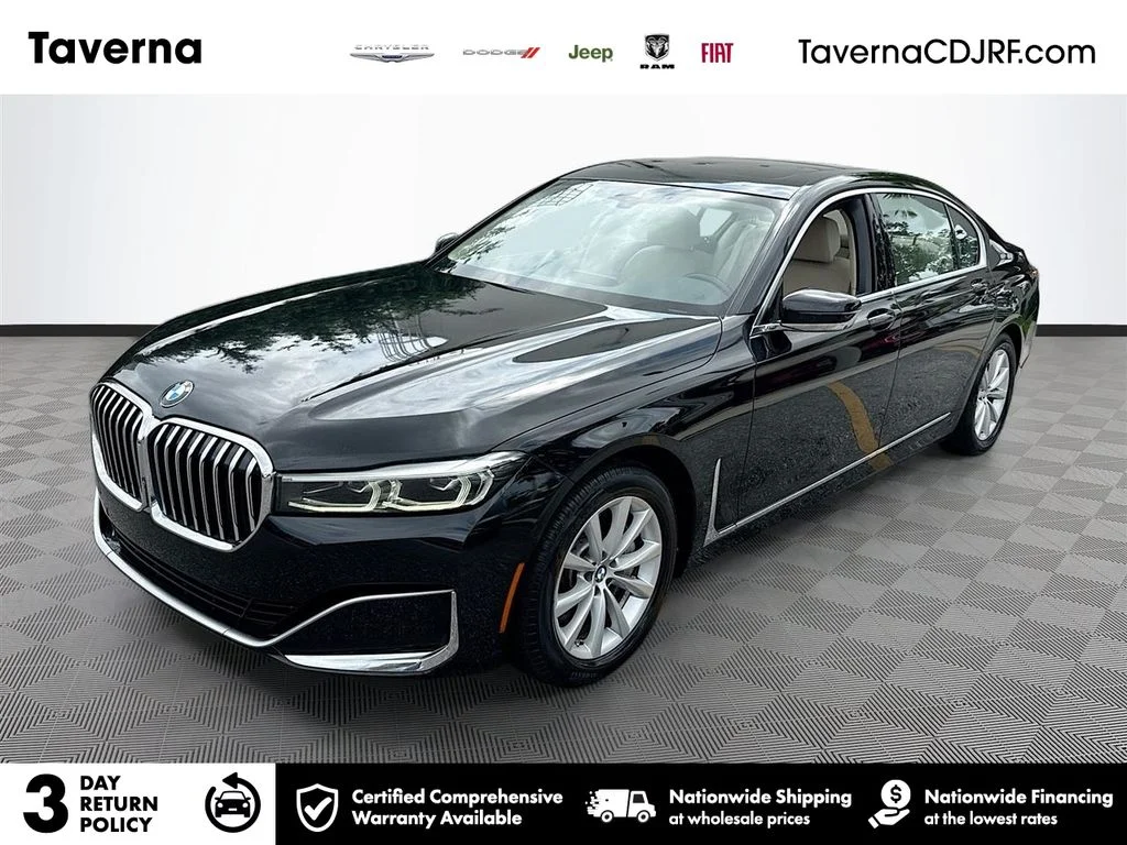 Used 2020 Black BMW 740i image 1