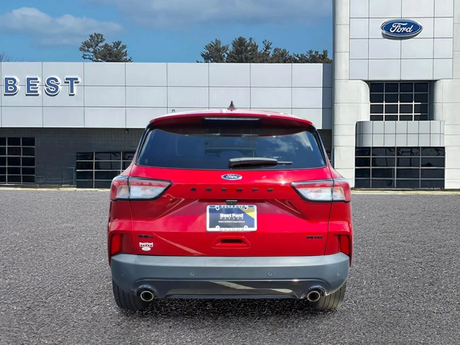 Used 2022 Rapid Red Metallic Tinted Clearcoat Ford SEL image 5