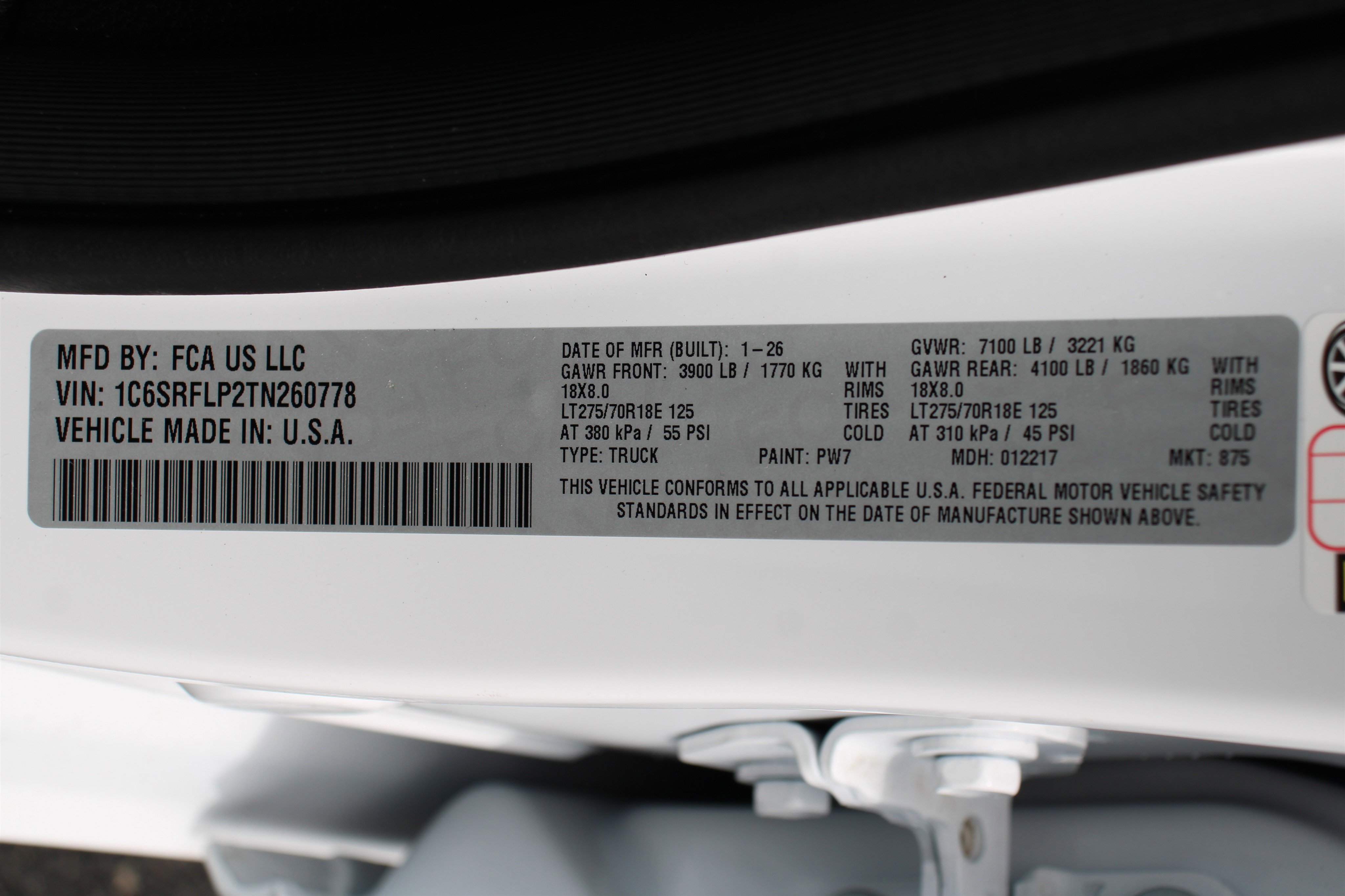 New 2026 Bright White Clear-Coat Exterior Paint RAM Rebel image 41