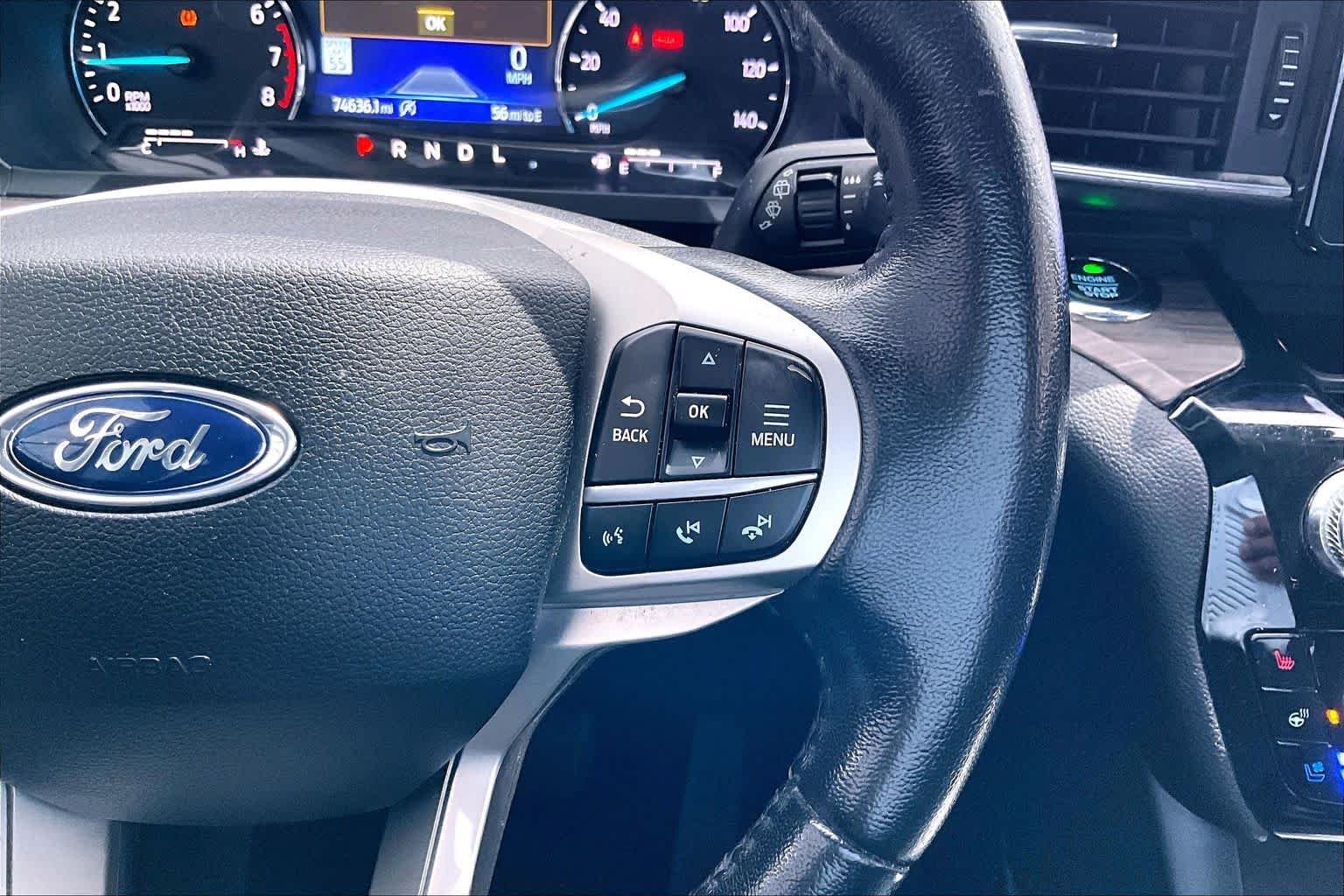 Used 2021 Agate Black Metallic Ford Limited image 25
