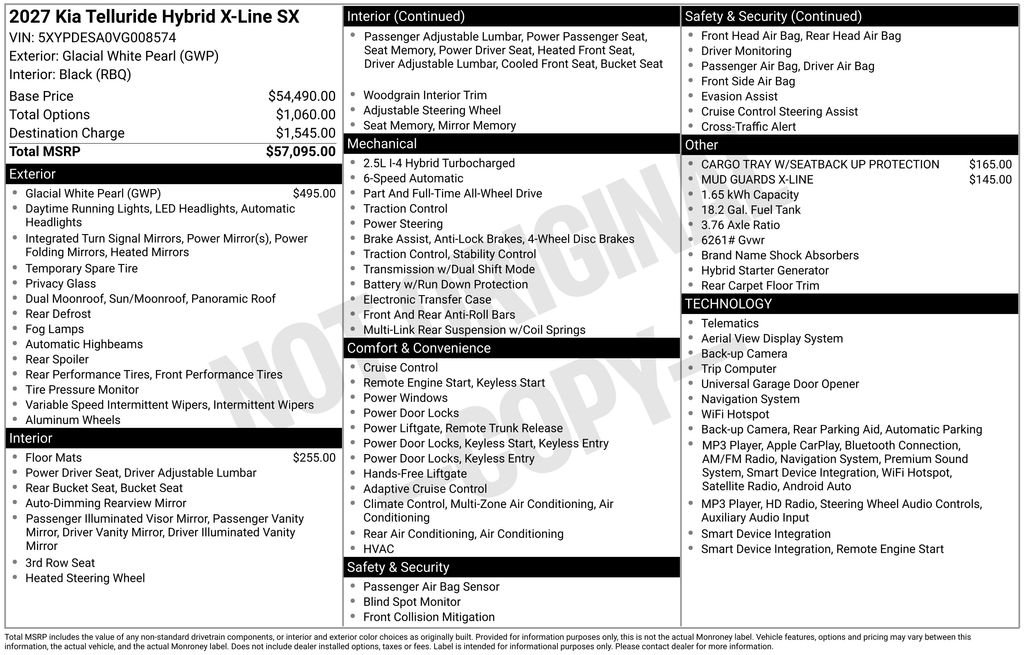 Certified Used 2027 White Kia X-Line SX image 36