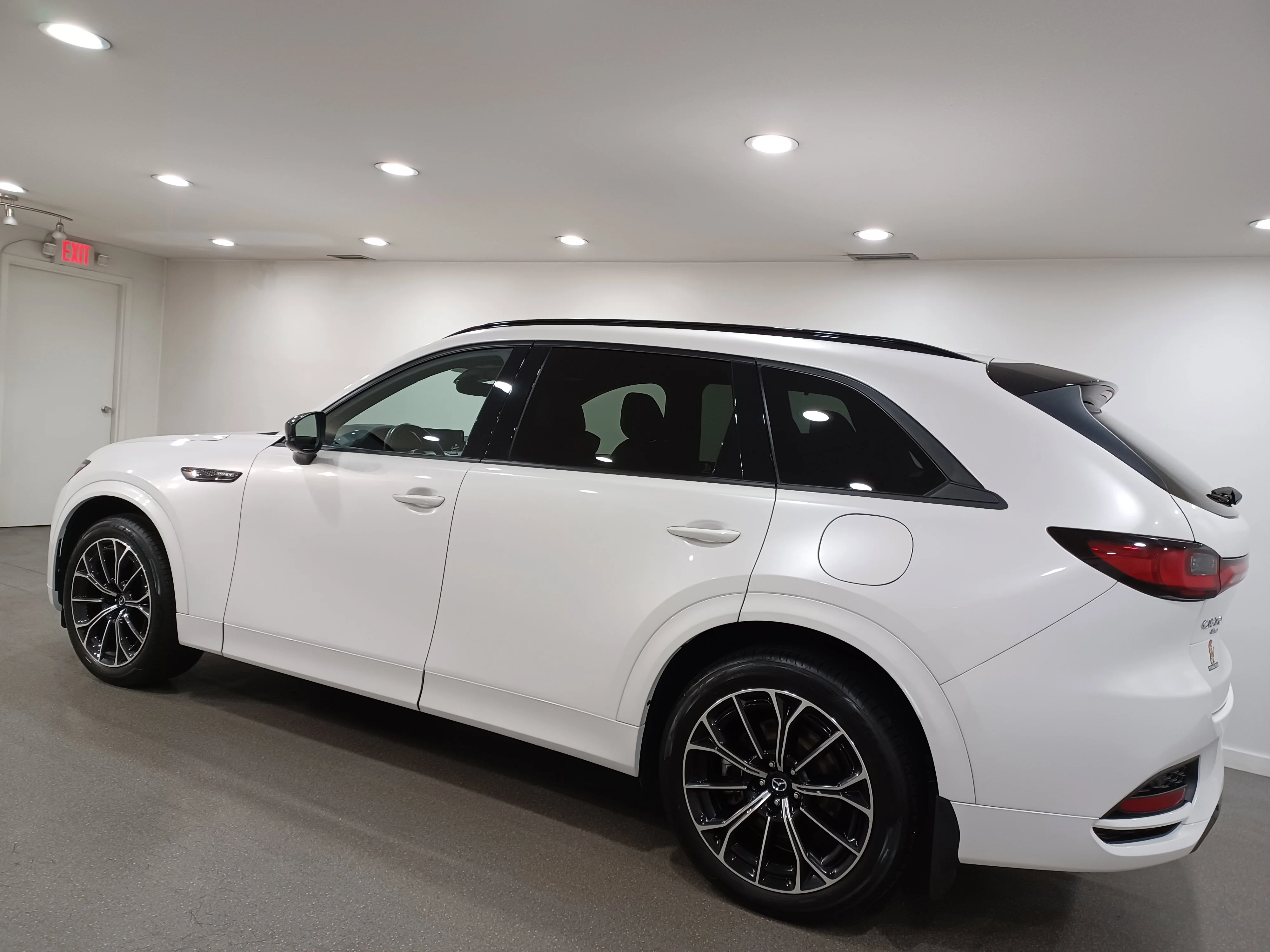 Certified Used 2025 Rhodium White Metallic Mazda GT AWD PHEV*Adaptive Cruise | Nav | 360 Cam | Cooled Leather | Pano Roof | Htd Wheel image 7