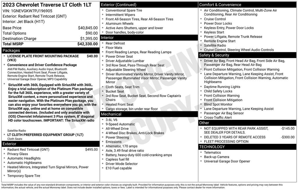 Used 2023 Red Chevrolet LT image 6