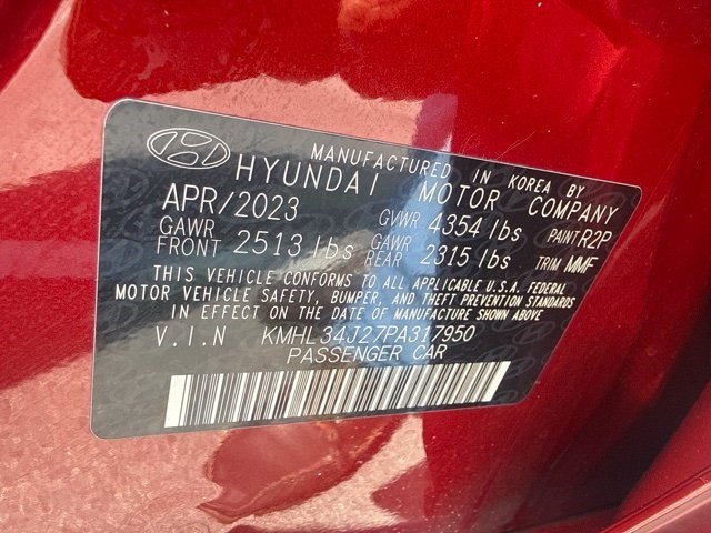 Used 2023 Ultimate Red Hyundai Limited image 14