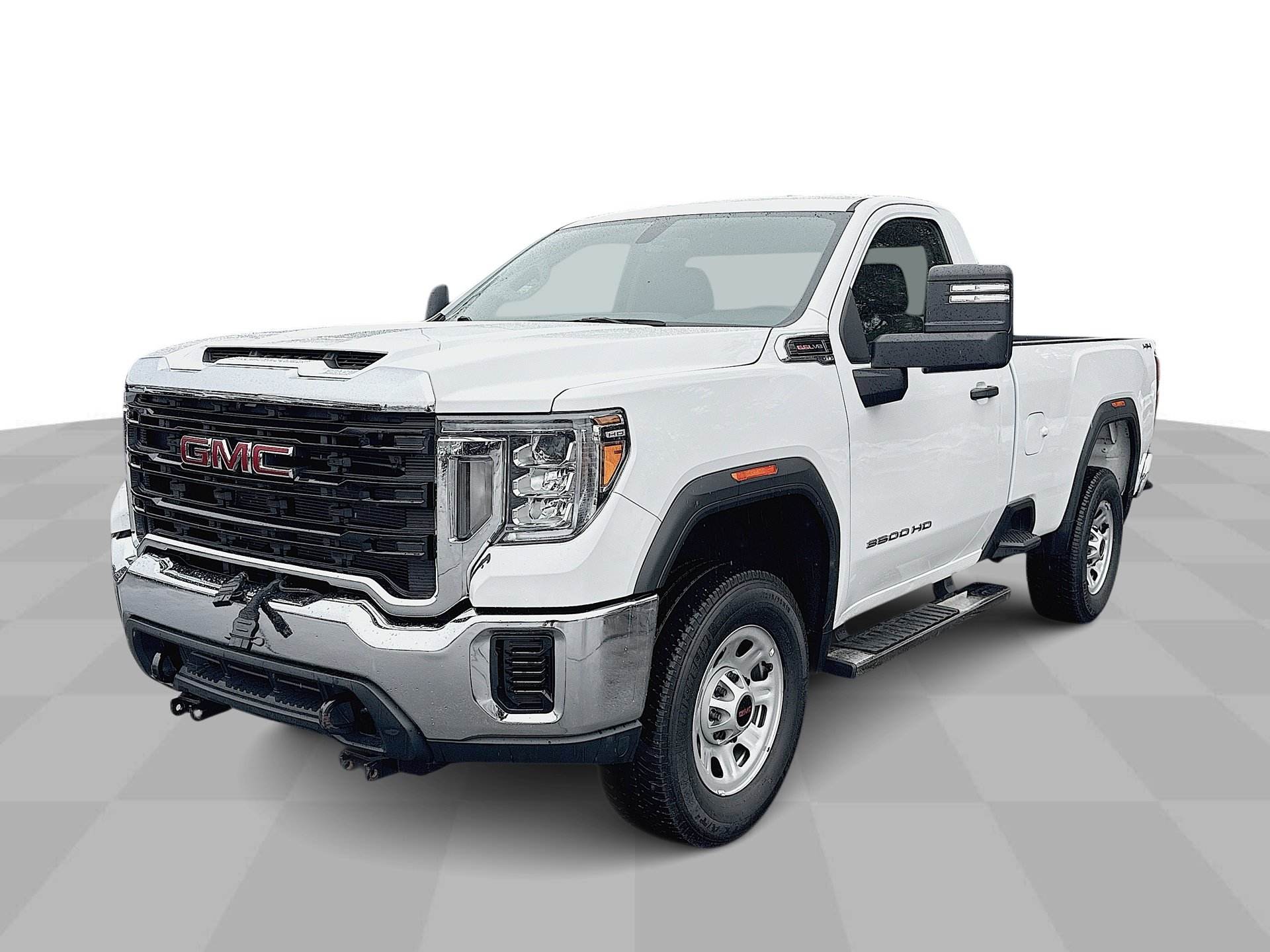 SUMMIT WHITE 2021 GMC Sierra 3500HD Double Cab LB 4WD Pickup Truck Four-Wheel Drive