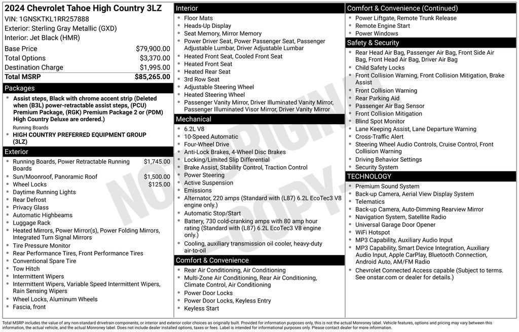 Used 2024 Gray Chevrolet High Country image 6