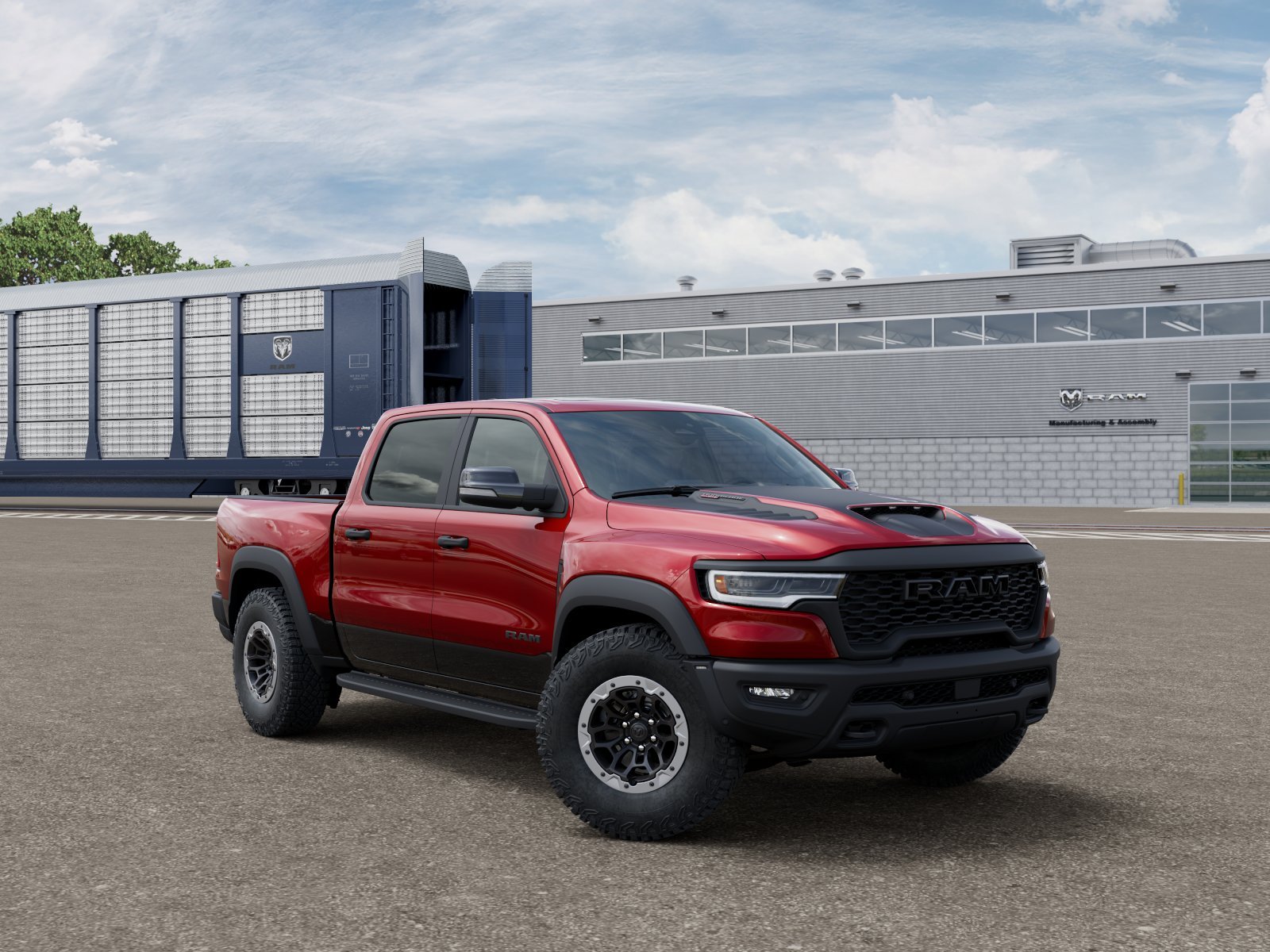 New 2026 Molten Red Pearl-Coat Exterior Paint RAM RHO image 3