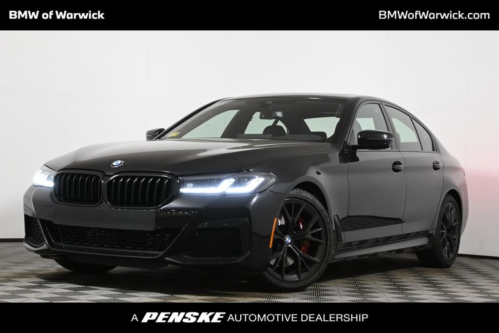 Certified Used 2023 Black Sapphire Metallic BMW 530i xDrive image 1