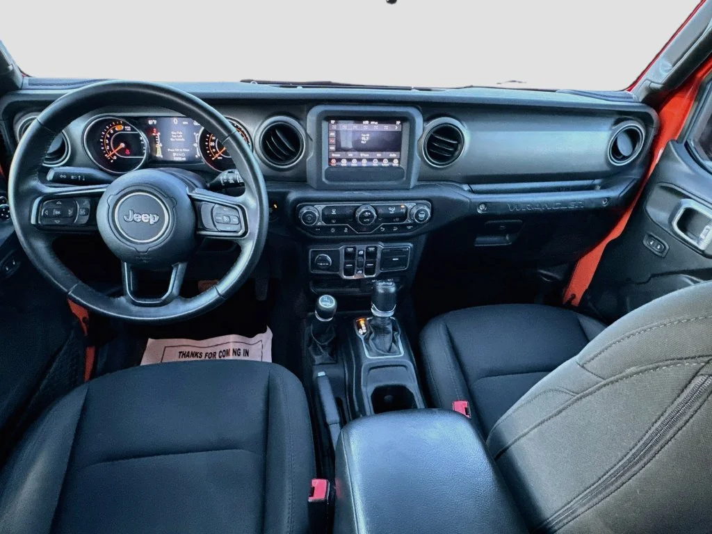 Used 2018 Orange Jeep Unlimited Sport S image 25