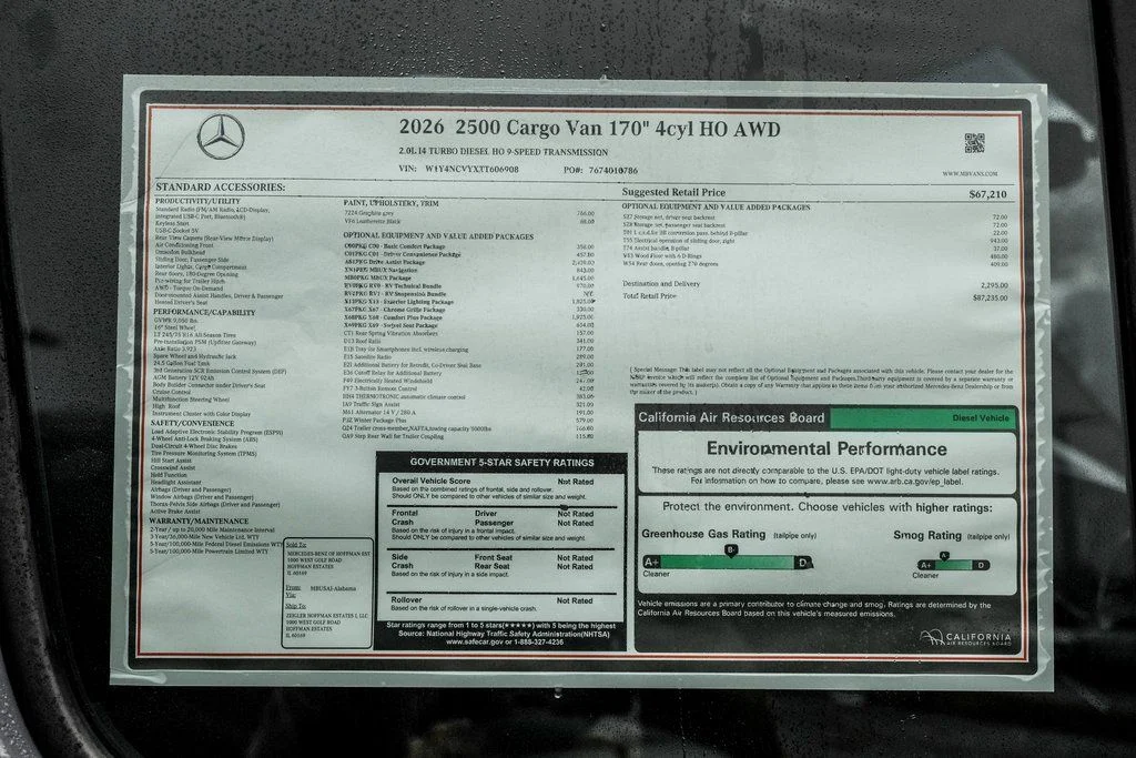 New 2026 Graphite Gray Mercedes-Benz Cargo 170 WB image 26