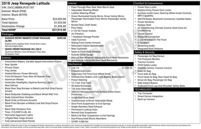 Used 2018 Black Jeep Latitude image 8