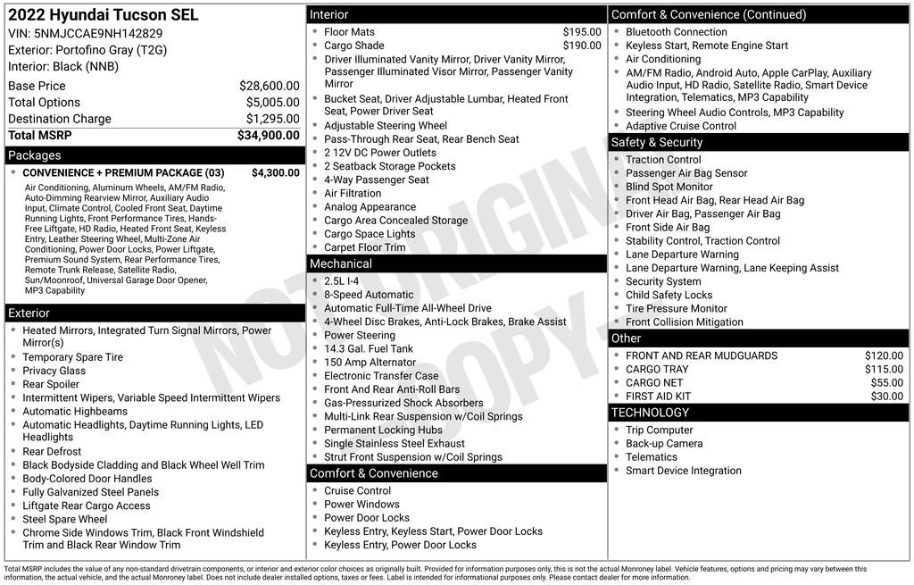 Used 2022 Gray Hyundai SEL image 35