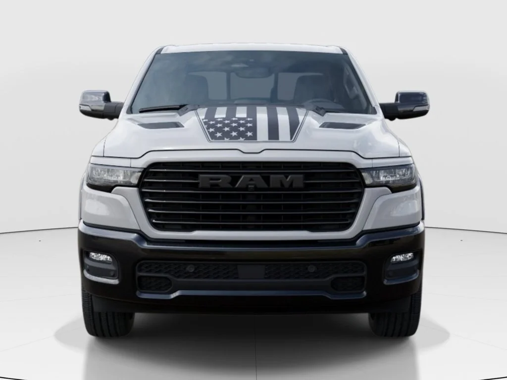 New 2026 Bright White Clear-Coat Exterior Paint RAM Laramie image 7