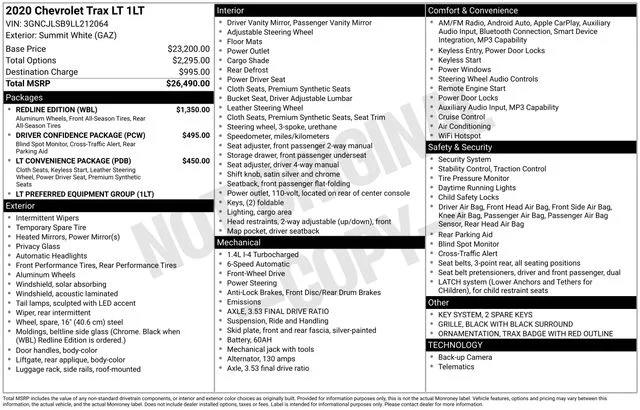 Used 2020 White Chevrolet LT image 37
