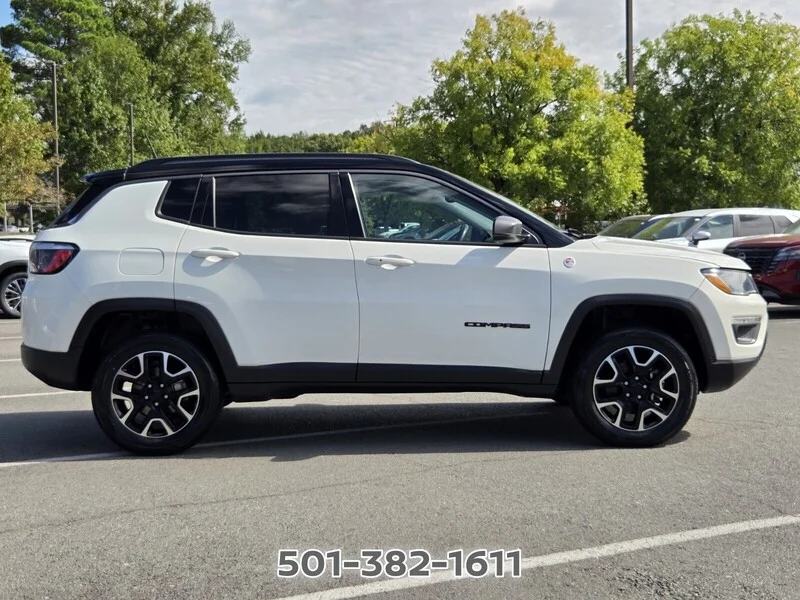 Used 2021 White Clearcoat JEEP TRAILHAWK 4X4 image 6