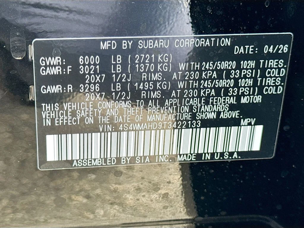 New 2026 Black Subaru Limited Bronze Edition image 43