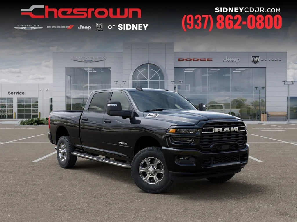 New 2026 Diamond Black Crystal Pearl-Coat Exterior Paint RAM Big Horn image 5