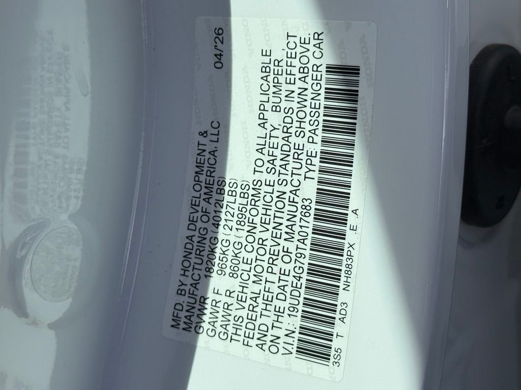 New 2026 Platinum White Pearl Acura A-Spec Tech Package image 28