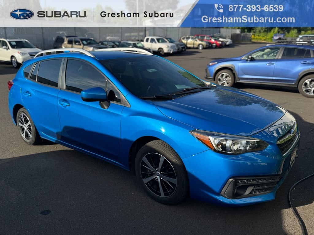 Used 2020 Ocean Blue Pearl Subaru Premium image 1