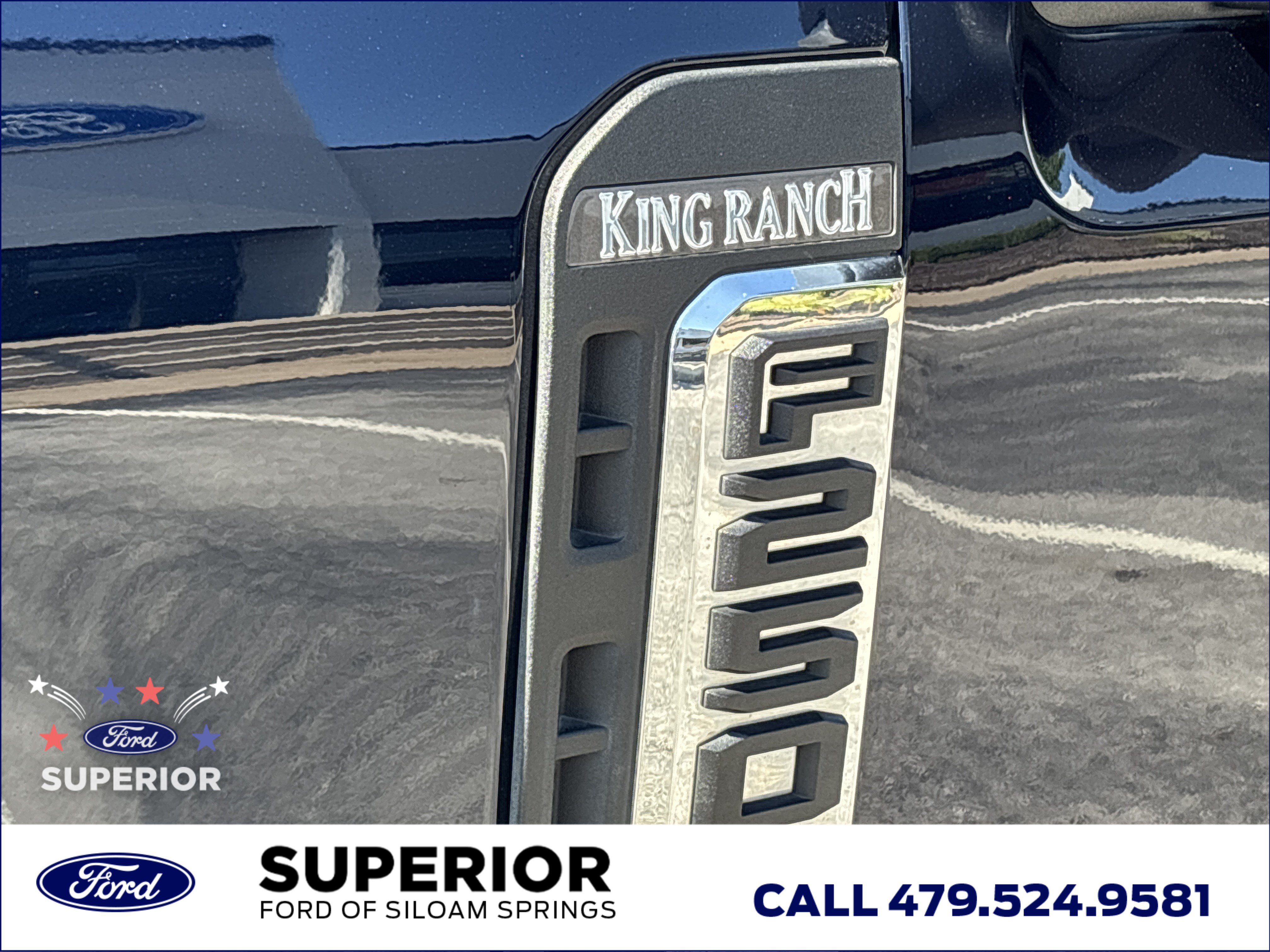Used 2024 Antimatter Blue Metallic Ford King Ranch CrewCab 4WD image 14