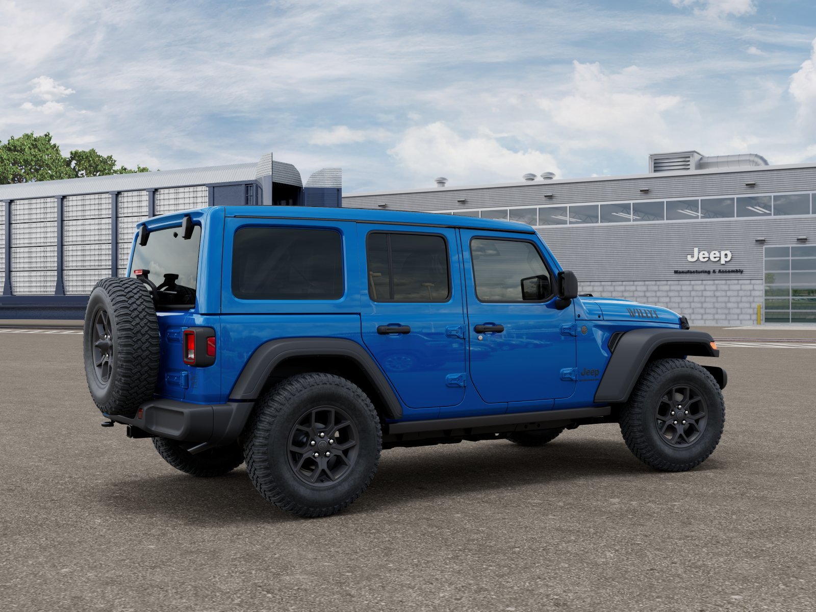 New 2026 Hydro Blue Pearl-Coat Exterior Paint Jeep Willys image 2