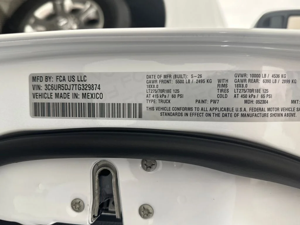 New 2026 Bright White Clear-Coat Exterior Paint RAM Big Horn image 13