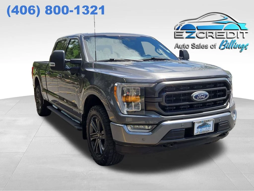 Used 2022 Gray Metallic Ford XLT image 1