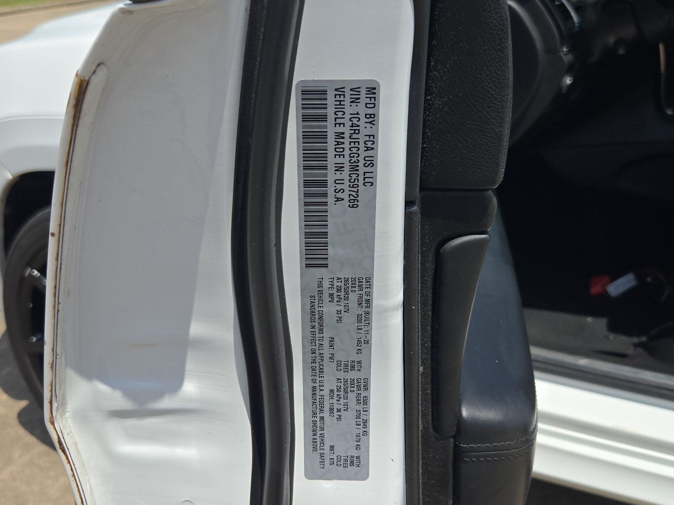 Used 2021 Bright White Clearcoat Jeep Overland image 32