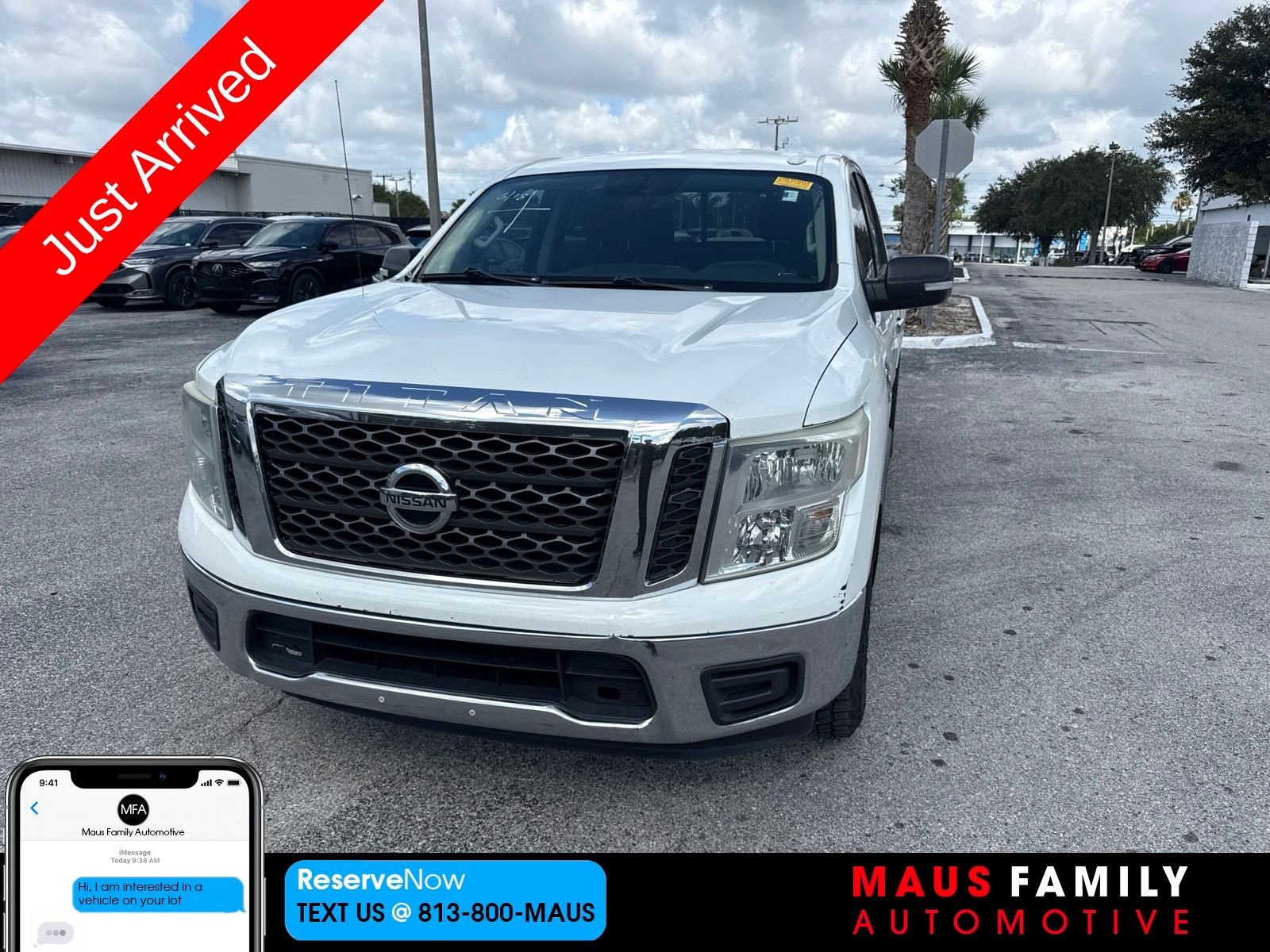 Used 2017 White Nissan SV image 1